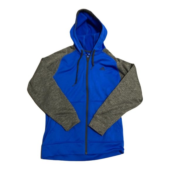 Adidas Other - Adidas Zip up sweatshirt Blue, Grey Size Large
